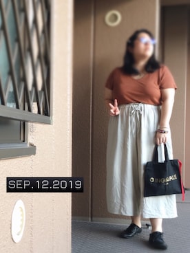 「plussize」｜「アイテム（その他シューズ）」を使った、アユミ - オンガクスさん（レディース・155cm）の秋コーディネート