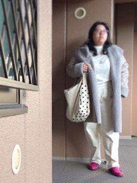 「plussize」｜「アイテム（その他シューズ）」を使った、アユミ - オンガクスさん（レディース・155cm）の冬コーディネート