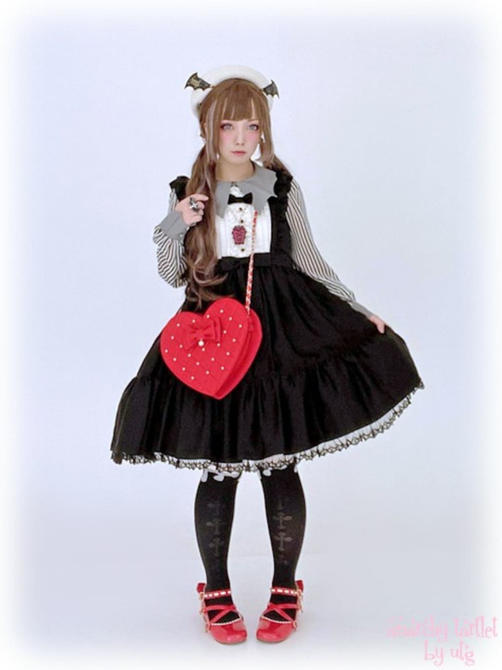 Angelic Pretty Angelic Batベレー アイボリー Angelic Bat Beret (2019) by Angelic Pretty