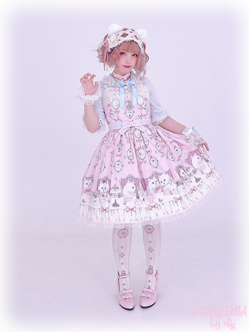 AngelicPretty/ピンクドットワンピース Angelic Pretty / シャボン玉ワンピース ピンク I-24-09-22-081