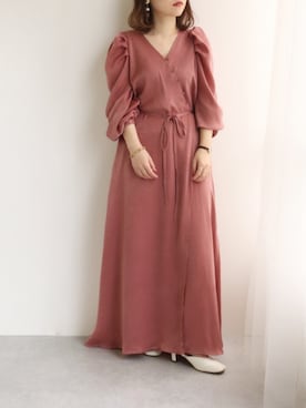 「TRIANGLE PALETTE（トライアングルパレット）のアイテム（ワンピース/ドレス）」を使った、emikoさん（レディース・152cm）の春コーディネート