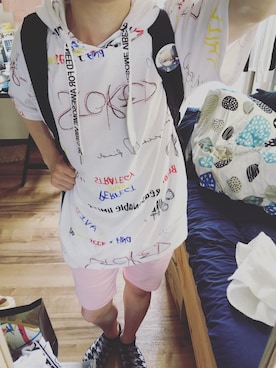 「にゃー（ニャー）のアイテム」を使った、牙科牙科牙さん（メンズ・156cm）の夏コーディネート