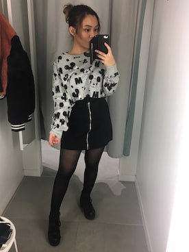 「DIESEL（ディーゼル）のアイテム（その他アウター）」を使った、K A T Eさん（レディース・149cm）の冬コーディネート