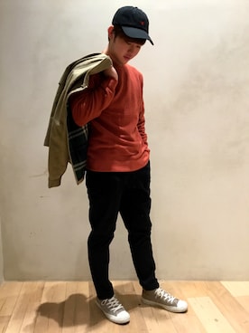 「CIAOPANIC TYPY（チャオパニックティピー）のアイテム（ブルゾン）」を使った、ゆなちろさん（メンズ・173cm）の冬コーディネート
