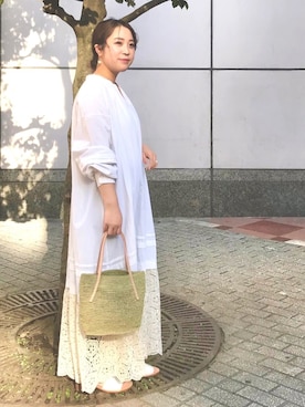 「BEARDSLEY（ビアズリー）のアイテム（ワンピース/ドレス）」を使った、yamさん（レディース・152cm）の春コーディネート