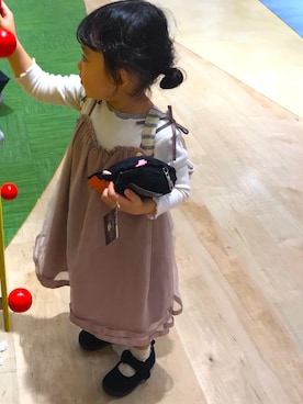 「アイテム（ワンピース/ドレス）」を使った、shittoさん（キッズ・90cm）の秋コーディネート