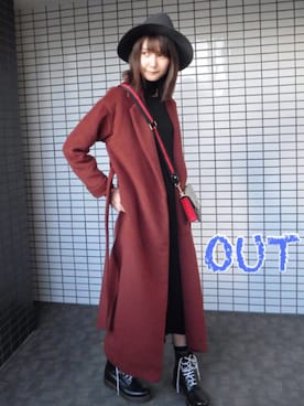 美優さん（レディース・165cm）の冬コーディネート