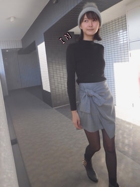 美優さん（レディース・165cm）の冬コーディネート