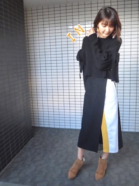 美優さん（レディース・165cm）の冬コーディネート