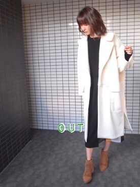 美優さん（レディース・165cm）の冬コーディネート