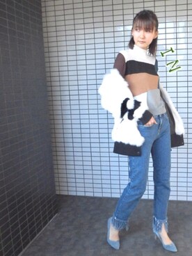 美優さん（レディース・165cm）の冬コーディネート