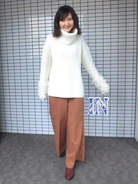 美優さん（レディース・165cm）の冬コーディネート