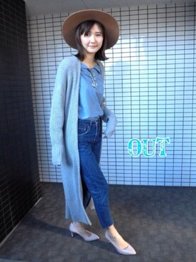 美優さん（レディース・165cm）の冬コーディネート
