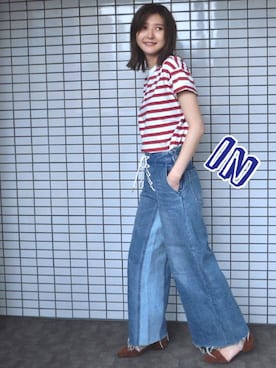 「LOWRYS FARM（ローリーズファーム）のセパレートパンプス　714388（パンプス）」を使った、美優さん（レディース・165cm）の春コーディネート