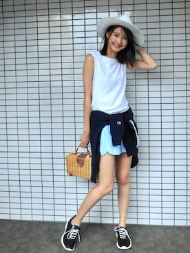 美優さん（レディース・165cm）の夏コーディネート