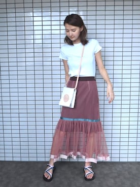 美優さん（レディース・165cm）の夏コーディネート
