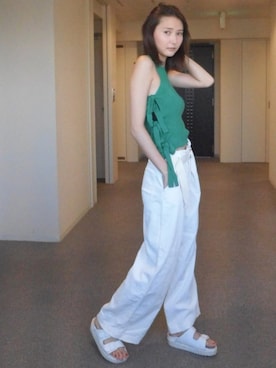 「11AM（-）のアイテム」を使った、美優さん（レディース・165cm）の秋コーディネート