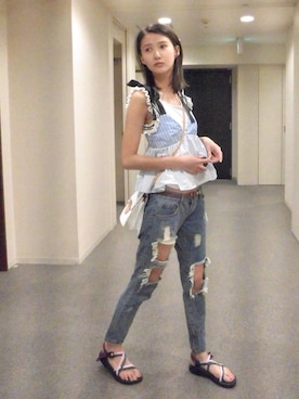 「THE DAYZ TOKYO（ザデイズトーキョー）のアイテム（ベルト）」を使った、美優さん（レディース・165cm）の秋コーディネート
