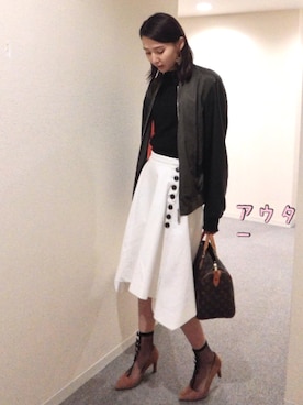 美優さん（レディース・165cm）の秋コーディネート