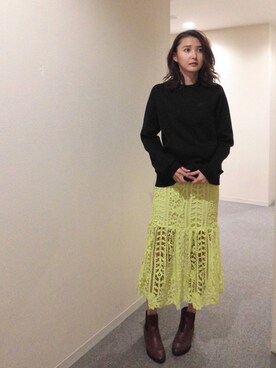 美優さん（レディース・165cm）の冬コーディネート