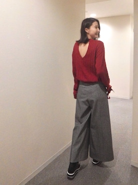 美優さん（レディース・165cm）の冬コーディネート