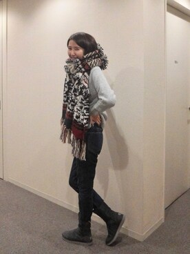美優さん（レディース・165cm）の冬コーディネート