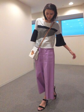 「Chesty（チェスティー）のアイテム（パンツ）」を使った、美優さん（レディース・168cm）の春コーディネート