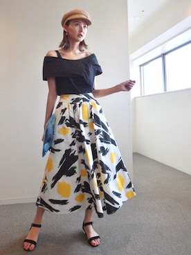 「Chesty（チェスティー）のアイテム（トップス）」を使った、美優さん（レディース・168cm）の春コーディネート