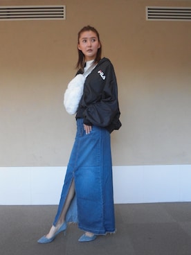 「アイテム（ブルゾン）」を使った、美優さん（レディース・168cm・30代）の春コーディネート
