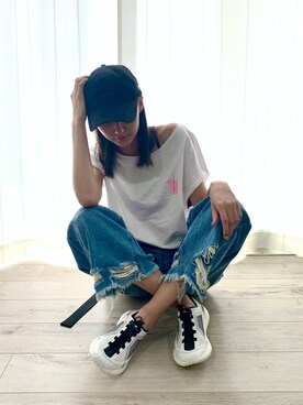 美優さん（レディース・168cm）の夏コーディネート