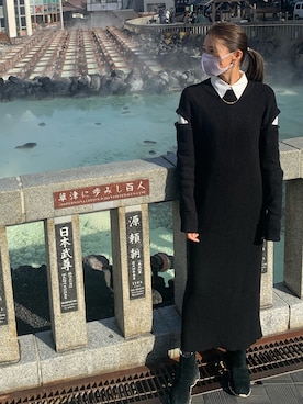 「Anthe（アンテ）のアイテム」を使った、美優さん（レディース・168cm）の冬コーディネート