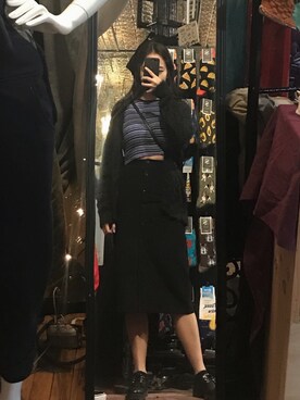 「H&M（エイチ・アンド・エム）のアイテム（ピーコート）」を使った、Janet Wongさん（レディース・160cm）の春コーディネート