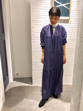 「ONE-PIECE」｜minakawaさん（レディース・155cm）の秋コーディネート