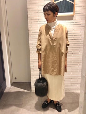 「ワントーンコーディネート」｜minakawaさん（レディース・155cm）の秋コーディネート