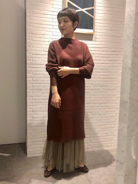 「ワントーンコーディネート」｜minakawaさん（レディース・155cm）の秋コーディネート