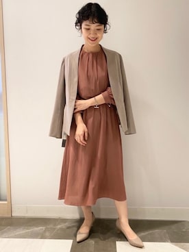 「ワントーンコーディネート」｜minakawaさん（レディース・155cm）の秋コーディネート