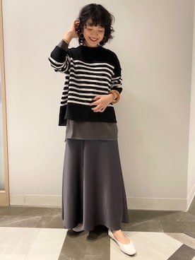 「ワントーンコーディネート」｜minakawaさん（レディース・155cm）の秋コーディネート