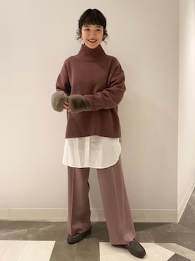 「ワントーンコーディネート」｜minakawaさん（レディース・155cm）の秋コーディネート