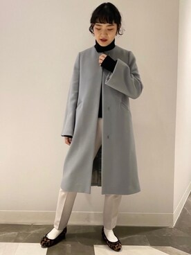 「一押しのアウタースタイル」｜「アイテム（その他アウター）」を使った、minakawaさん（レディース・155cm）の冬コーディネート