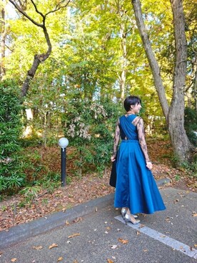 Ameri VINTAGE ドレス　LADY TUCK FLARE DRESS42cm総丈
