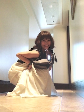 「LUCA/LADY LUCK LUCA（ルカ/レディラックルカ）のアイテム（スカート）」を使った、cbさん（レディース・160cm）の春コーディネート