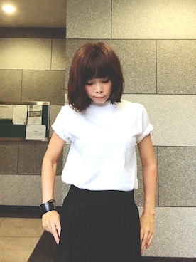 「SHIPS（シップス）のアイテム（ピアス（両耳用））」を使った、cbさん（レディース・160cm）の夏コーディネート