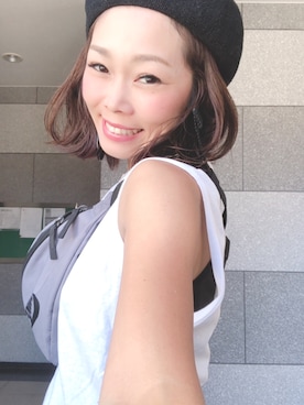 「NIKE(ナイキ)のアイテム(ショルダーバッグ)」を使った、cbさん(レディース・160cm)の夏コーディネート