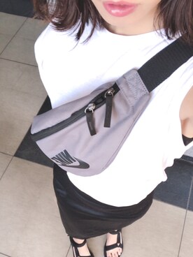 「NIKE(ナイキ)のアイテム(ショルダーバッグ)」を使った、cbさん(レディース・160cm)の夏コーディネート