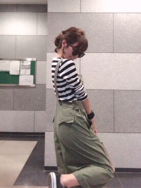 「LUCA（ルカ）のアイテム（オールインワン・サロペット）」を使った、cbさん（レディース・160cm）の秋コーディネート