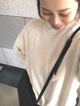 「サンローランパリ」｜「アイテム（スウェット）」を使った、cbさん（レディース・160cm）の秋コーディネート
