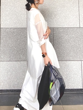 「JOURNAL STANDARD LUXE（ジャーナルスタンダード　ラックス）のアイテム（ワンピース/ドレス）」を使った、cbさん（レディース・160cm）の夏コーディネート
