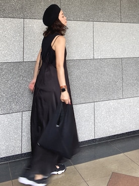 「BEAUTY&YOUTH UNITED ARROWS（ビューティーアンドユースユナイテッドアローズ）のアイテム（ワンピース）」を使った、cbさん（レディース・160cm）の夏コーディネート