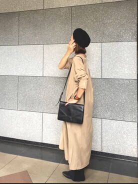 「アイテム（腕時計、ブラウン系）」を使った、cbさん（レディース・160cm）の秋コーディネート