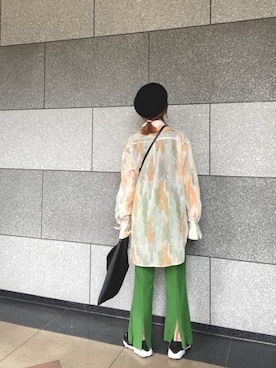 「JEANASIS（ジーナシス）のアイテム（パンツ）」を使った、cbさん（レディース・159cm）の春コーディネート